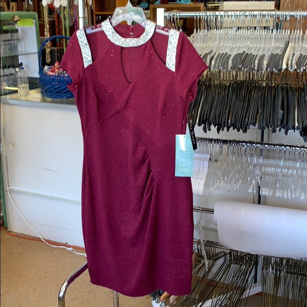 Burgundy special Occasion Dress